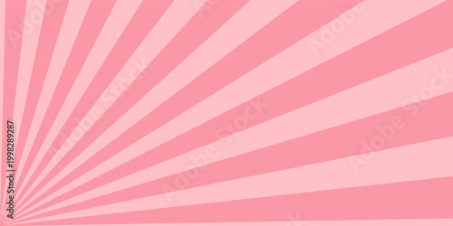 Candy color sunburst background. Abstract pink cream sunbeams design wallpaper. Colorful spinning lines for template, banner, poster, flyer. Sweet rotating cartoon swirl or whirlpool. Vector backdrop