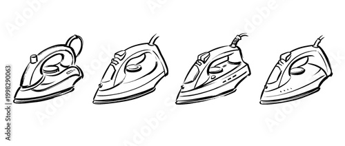 travel iron , Traditional Chinese Brush , strokes swirl style