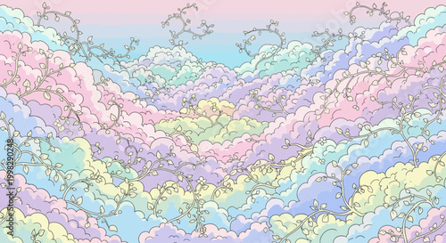 Colorful abstract shapes and patterns.