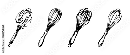 whisk , Traditional Chinese Brush , strokes swirl style