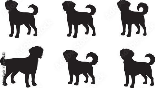 Set of farmers or agricultural workers planting crops, gathering harvest, collecting apples, feeding farm animals, carrying fruits, milking cow, working on tractor. Flat cartoon vector illustration.