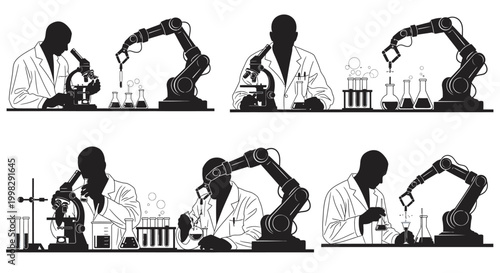 silhouettes of people