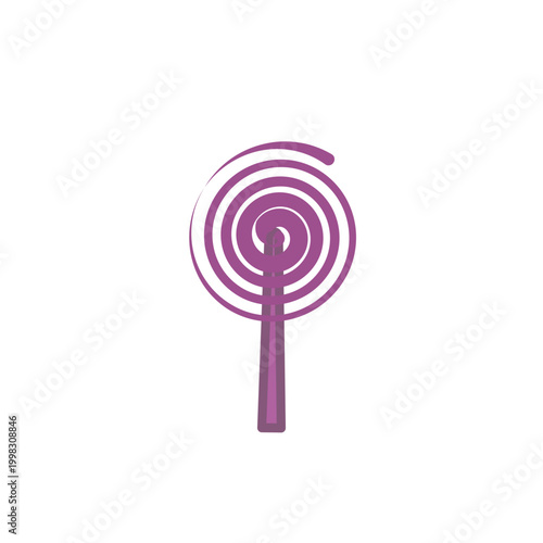Swirl lollipop candy