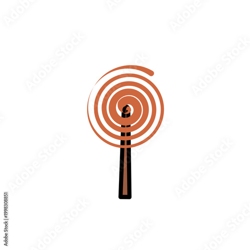 Swirl lollipop candy