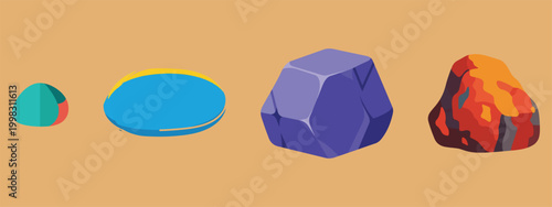 Stones And Rocks Evolution Concept