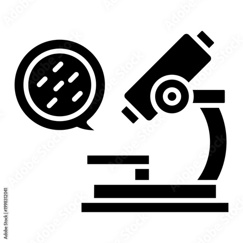 Medical Research Microscope Tuberculosis Icon