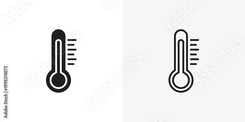 Bilde på lerret Temperature vectors icons pack for apps and Ui Ux desigs