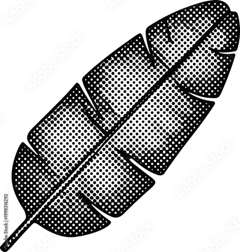Detailed leaf illustration