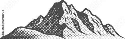 Mountain range landscape