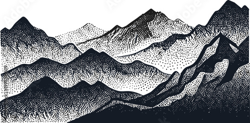 Mountain range landscape