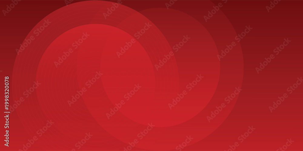Obraz premium White circle geometric red abstract background. vector