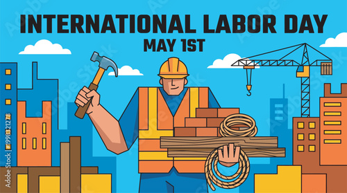 Crane operator working in heavy construction industry