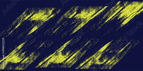 Yellow halftone on blue background. Vector dotted glitter or halftone glitter pattern texture Pop Art Style Background.grunge dots