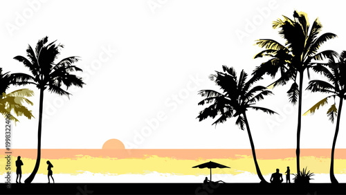 palm trees on the beach