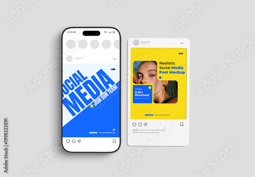 Social Media Post Mockup Template