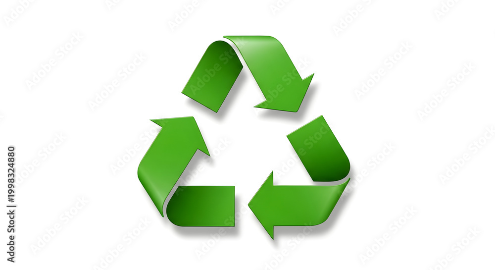 Obraz premium The universal recycling symbol is a well-known environmental icon.