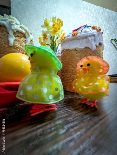 Orthodox Easter celebration food set