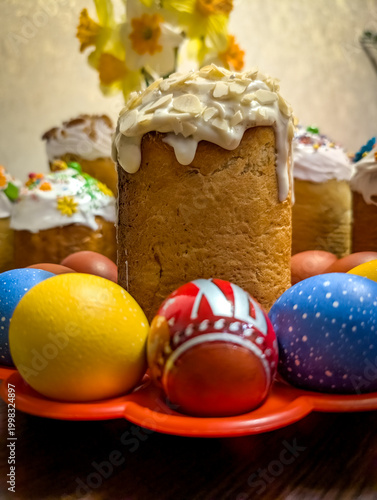 Orthodox Easter celebration food set