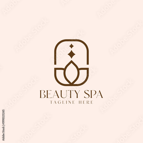 Beauty Spa Luxury elegant minimal logo mark design elegance business