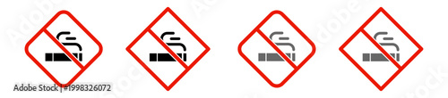 No smoking area sign glyph represents a warning against smoking, symbolizing a hazard for flammable substances, on a transparent background.