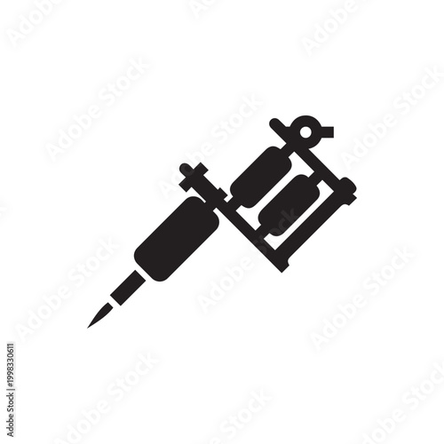 Tattoo machine Tattoo ink Tattoo artist, machine gun, angle, machine Gun icon on white background
