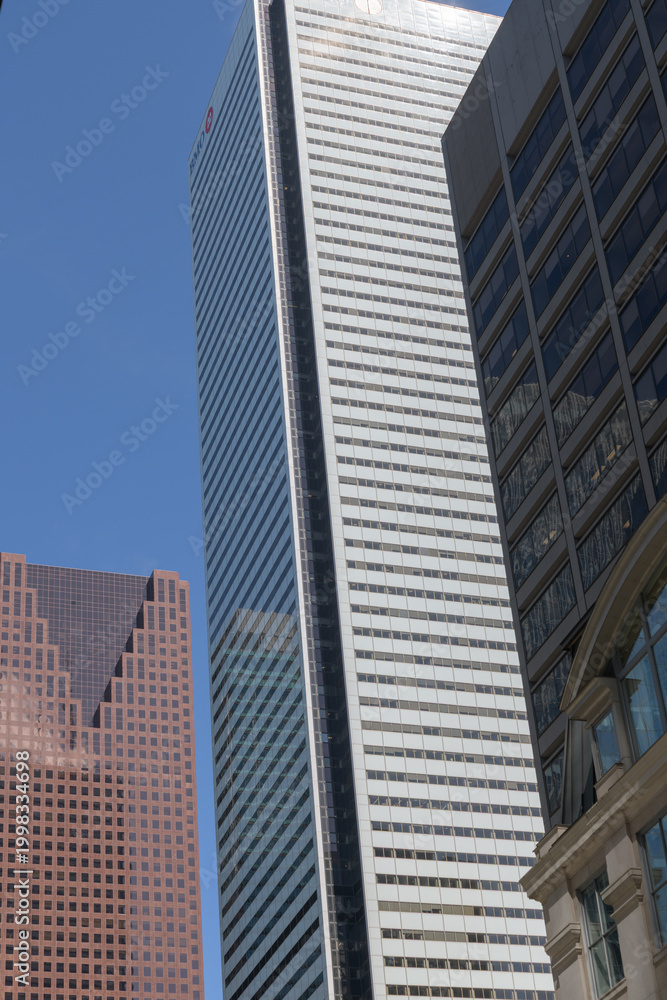 Obraz premium view of Scotia Plaza (40 King St W) and First Canadian Place (100 King St W), downtown Toronto Financial District