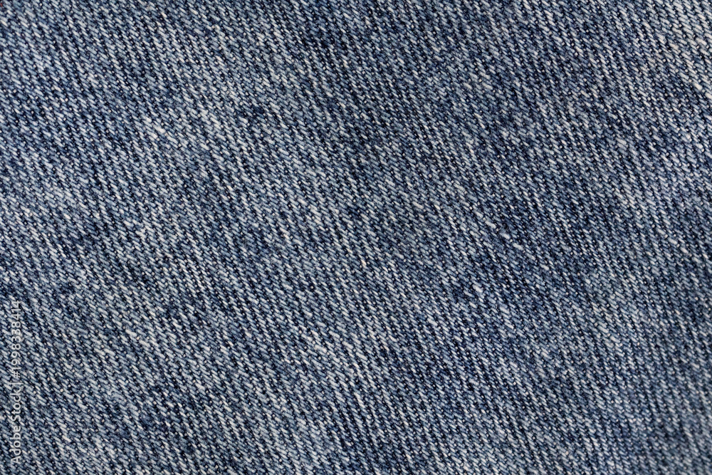Fototapeta premium Vintage Blue Denim Texture Background with Distressed Cotton Surface
