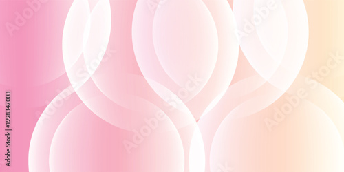 Modern Geometric Pattern with Pastel Pink Spheres and Dynamic Light Gradients