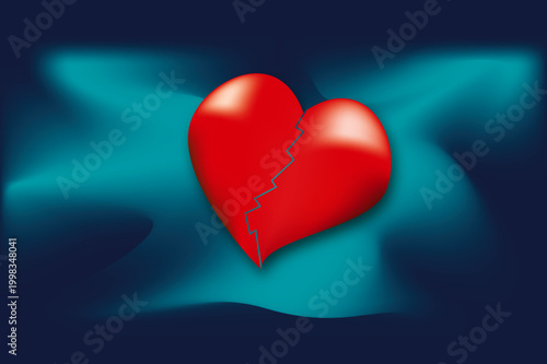 Layout Herzen zerrissen