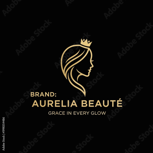 Aurelia Beaute Beauty Brand Logo Design.