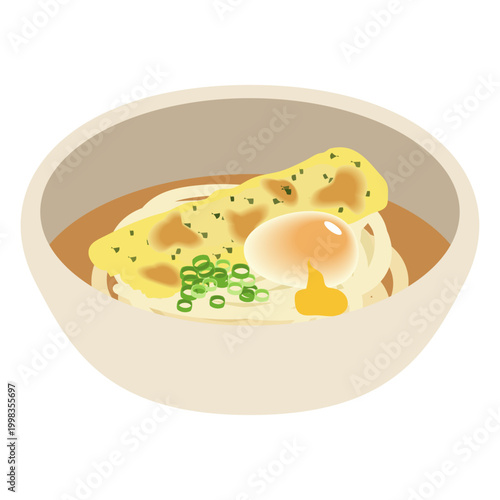 ちくわ天ぶっかけうどん