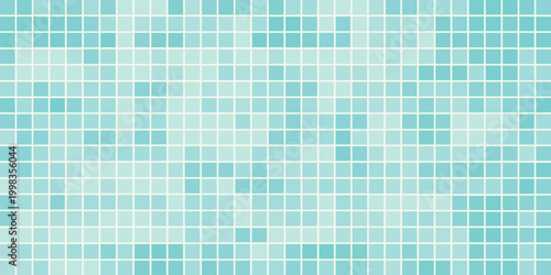 mosaic tile pattern in turquoise and aqua shades