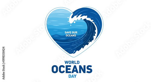 WORLD OCEANS DAY VECTOR