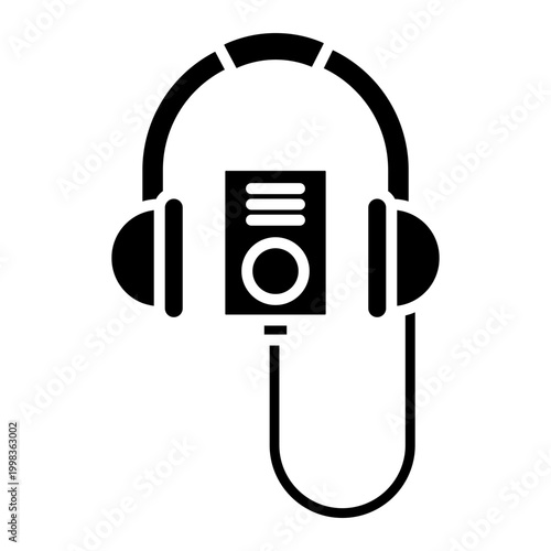 Museum Audio Guide Headphones Icon