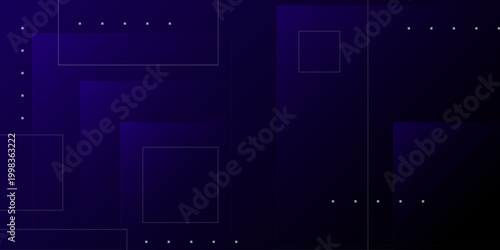 Geometric pattern design features squares and dots on dark background