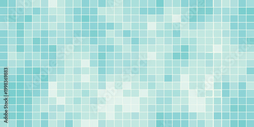 mosaic tile pattern in turquoise and aqua shades