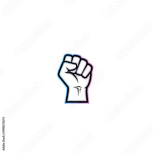 Fist Raised in Protest or Solidarity.