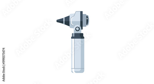 Otoscope Medical Device Illustration with Copy Space