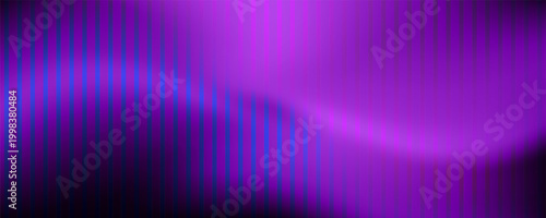 PrintAbstract glowing purple blue waves on dark backdrop, vertical lines texture