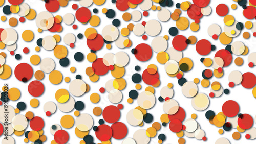 colorful circles random abstract composition confetti dots background