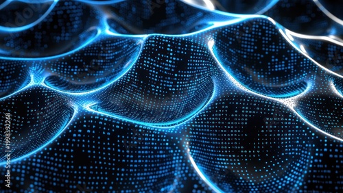 high tech background featuring artificial intelligence and machine learning data