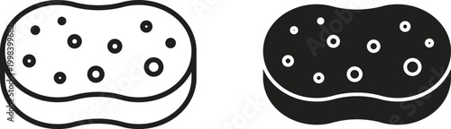 Bath sponge icon for social media, app, and web design. Vector illustration.