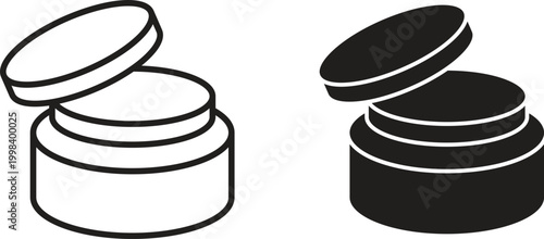 Body cream icon for social media, app, and web design. Vector illustration.