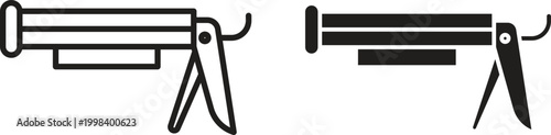 Caulk gun icon for social media, app, and web design. Vector illustration.
