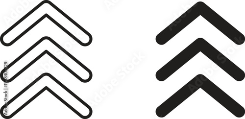 Chevrons icon for social media, app, and web design. Vector illustration.