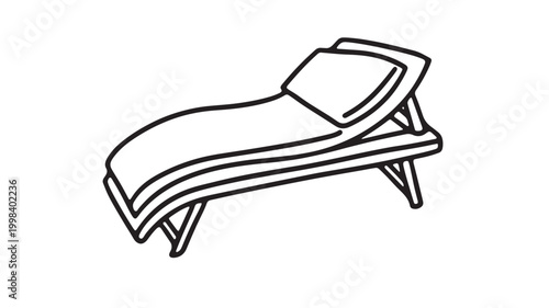 Copter drone illustration with premium line art style and detailed propellers for technology and aviation concepts featuring aerial vehicle, UAV,