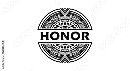Honor logo with circular design.