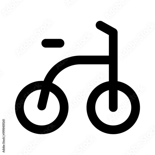 Tricycle icon. Tricycle modern line icon with clean style premium quality design representing kids transport balance riding toy and outdoor play concept