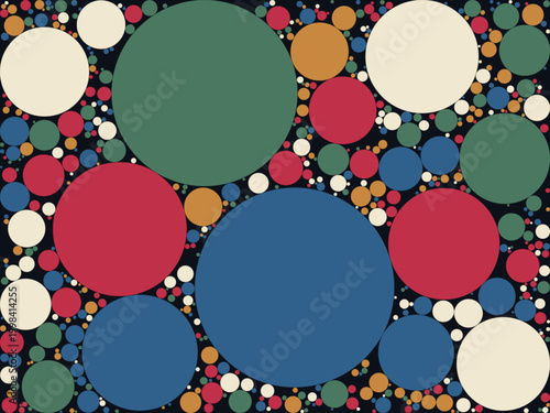 Circle Packing Apollonian Fractal Pattern Background