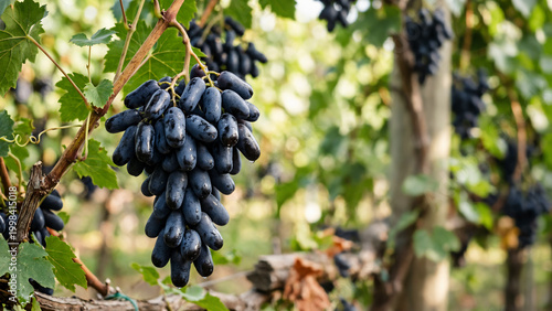 grapes on vine
